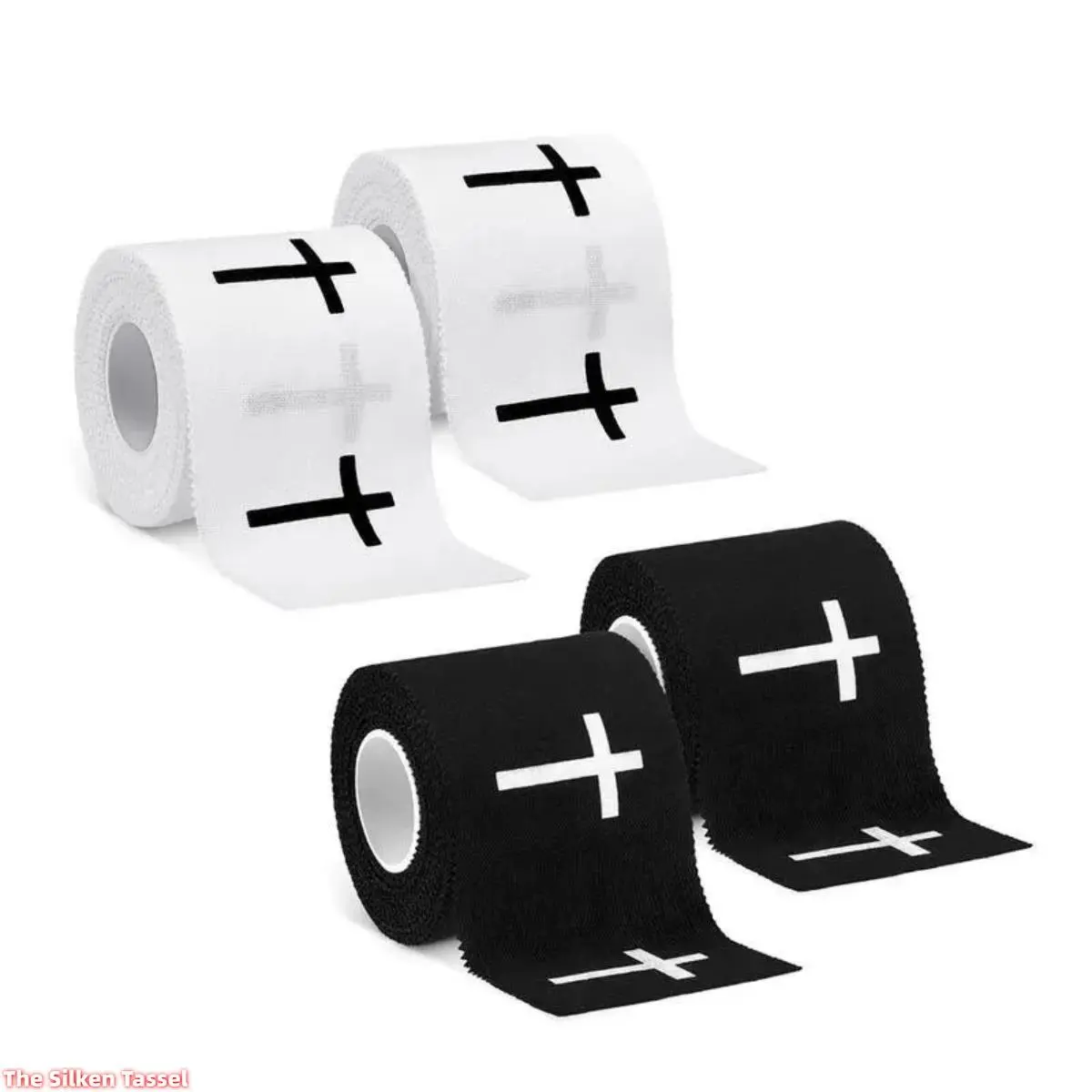 "Christian Cross" Pattern Elastic Sports Tape – Cotton Wrist Support Tape (2" x 23') – Faith-Themed Gear for Fitness, Baseball, Softball, American Football, and Rugby; Religious-Style Design (2" x 23' Roll) sohochic