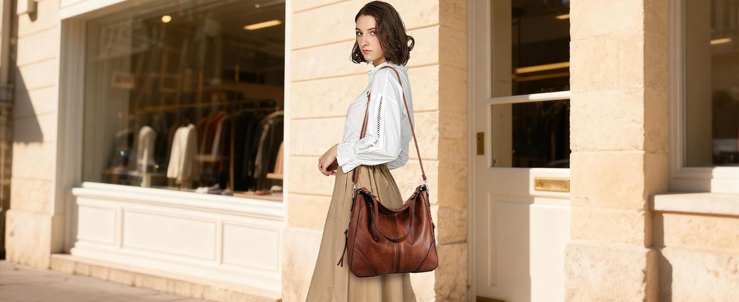 Crossbody Bags for Women Vegan Leather Purses and Handbags Bucket Bags Ladies Shoulder Purses for Everyday