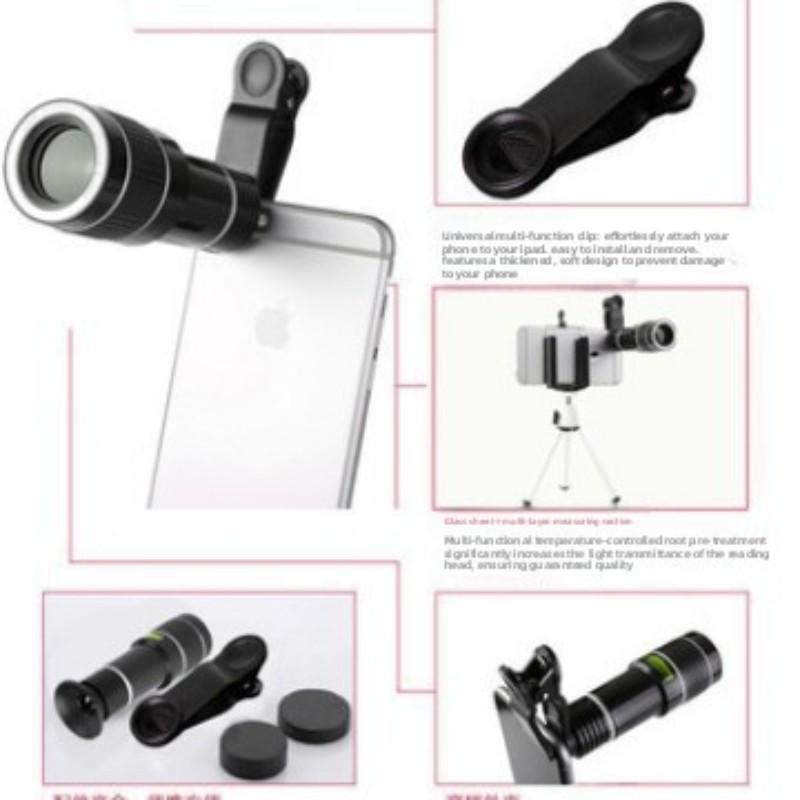 20x Zoom Phone Lens, Concert Photography Tool, External Telescope Camera, Music Festival Phone Lens, Long Range Shooting Accessory