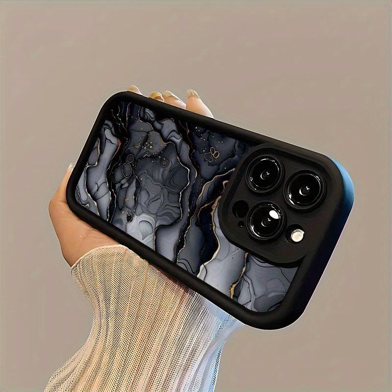 Marbling Pattern Trendy Hot Selling Male and Female Matte Texture Sky Eye Stair Groove Mobile Phone Case Comfortable Grip for iPhone 17 E Air 16 15 14 Pro Max Plus 13 12 Mini 11 X XS XR
