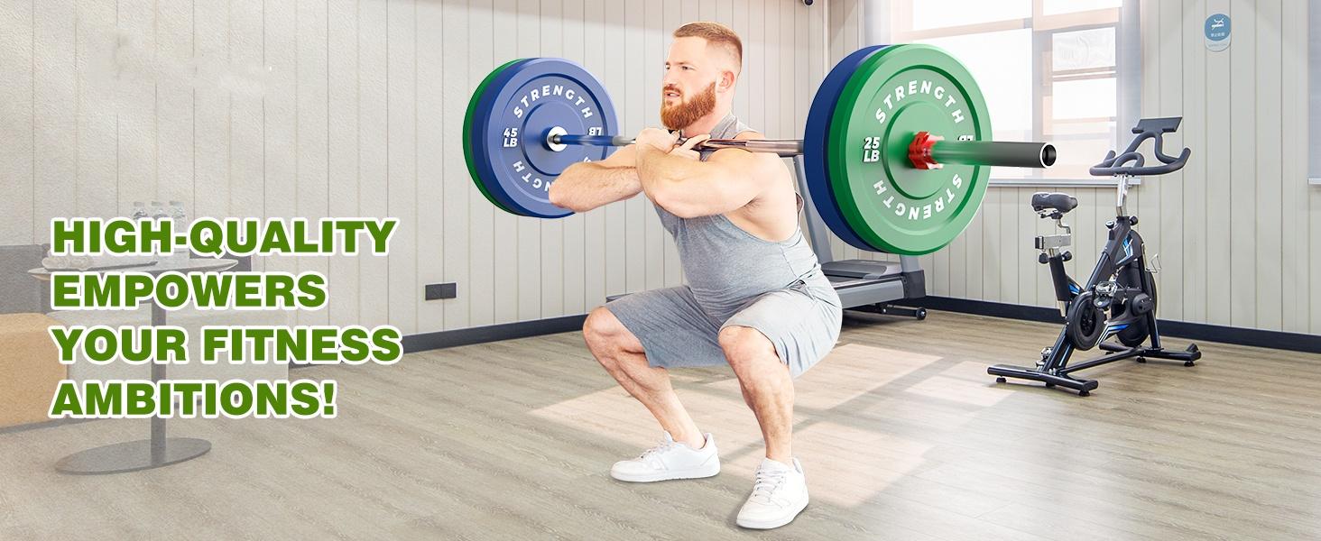 2-inch Olympic Weight Plates,90lbs to 160lbs- Low Noise & Floor Protection , Weights for Strength Training, Weightlifting, Crossfit, Weight Plate for Barbell SpringStatements