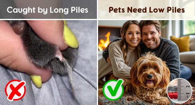 Sonoro Kate Non-Slip & Washable Boho Rug, Soft Foldable Carpet for Bedroom & Living Room, Pet Friendly, Easy to Clean, Stain Resistant Indoor Rug