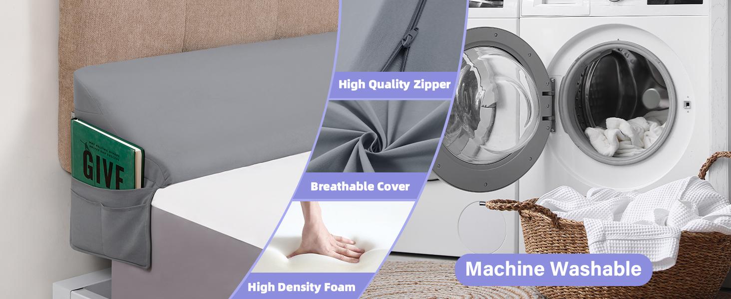 Vekkia Queen Size Bed Wedge Pillow for Headboard/Bed Wedge Gap Filler/Mattress Gap Filler/Wedge Pillow Headboard to Close The Gap (0-6") Between Your Headboard and Mattress #TikTokShopSpringGlowUp