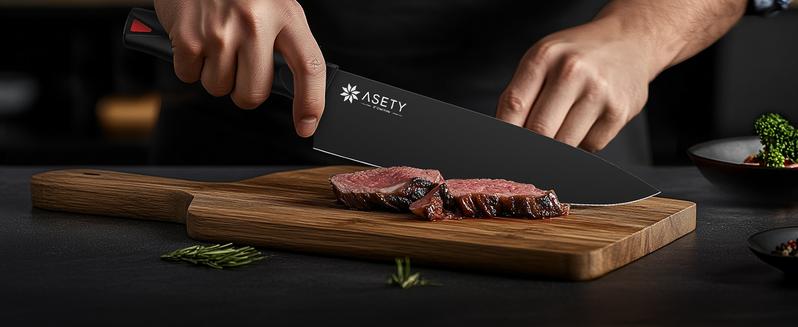 15 PCS Knife Set with Block with Sharpener, High Carbon Stainless Steel for professional kitchen knives Sharp Set NSF Food Safe Dishwasher Safe Steak meat boning knives box gifts for men Knife Block Birthday