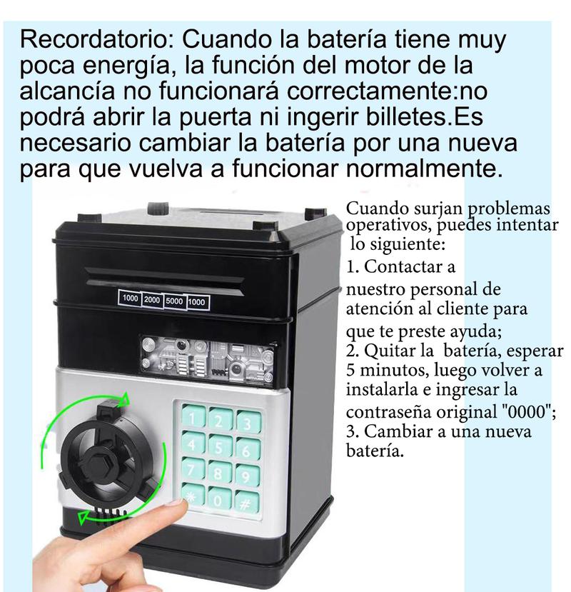 Electronic Piggy Bank with Password Code Lock | Kids Coin Money Savings Box Safe Cash Coin Can Toy, Mini ATM Banks for 3 4 5 6 7 8 9 10 11 12 Year Old Boys Girls Christmas Birthday Gifts for Children Electronic Piggy Bank with Password Code Lock | Kids Coin Money Savings Box Safe Cash Coin Can Toy, Mini ATM Banks for 3 4 5 6 7 8 9 10 11 12 Year Old Boys Girls Christmas Birthday Gifts for Children