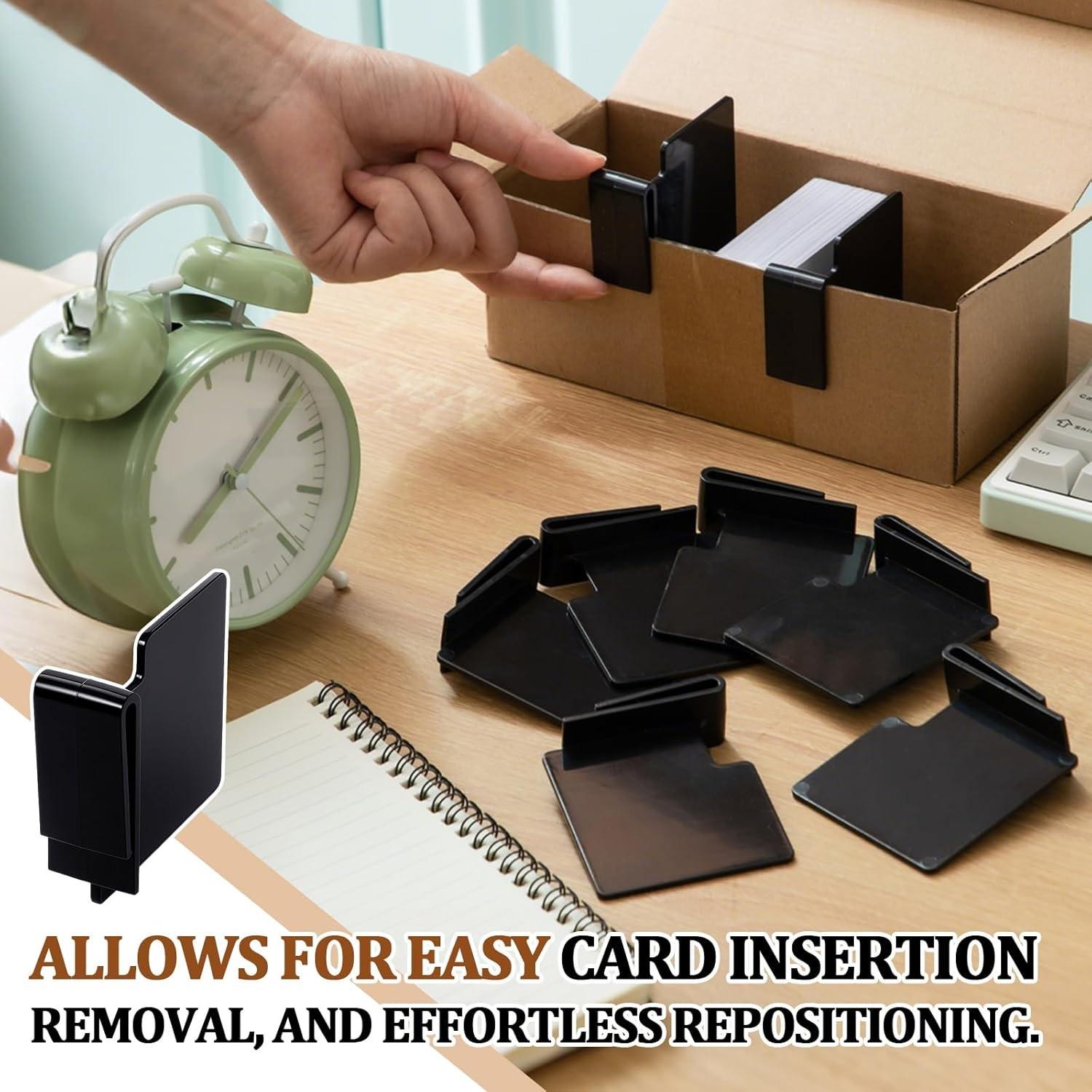 2pcs Office Card Holder Divider, Abs Material, Storage Organizer for Sports Cards, Baseball Cards, Durable & Practical Design