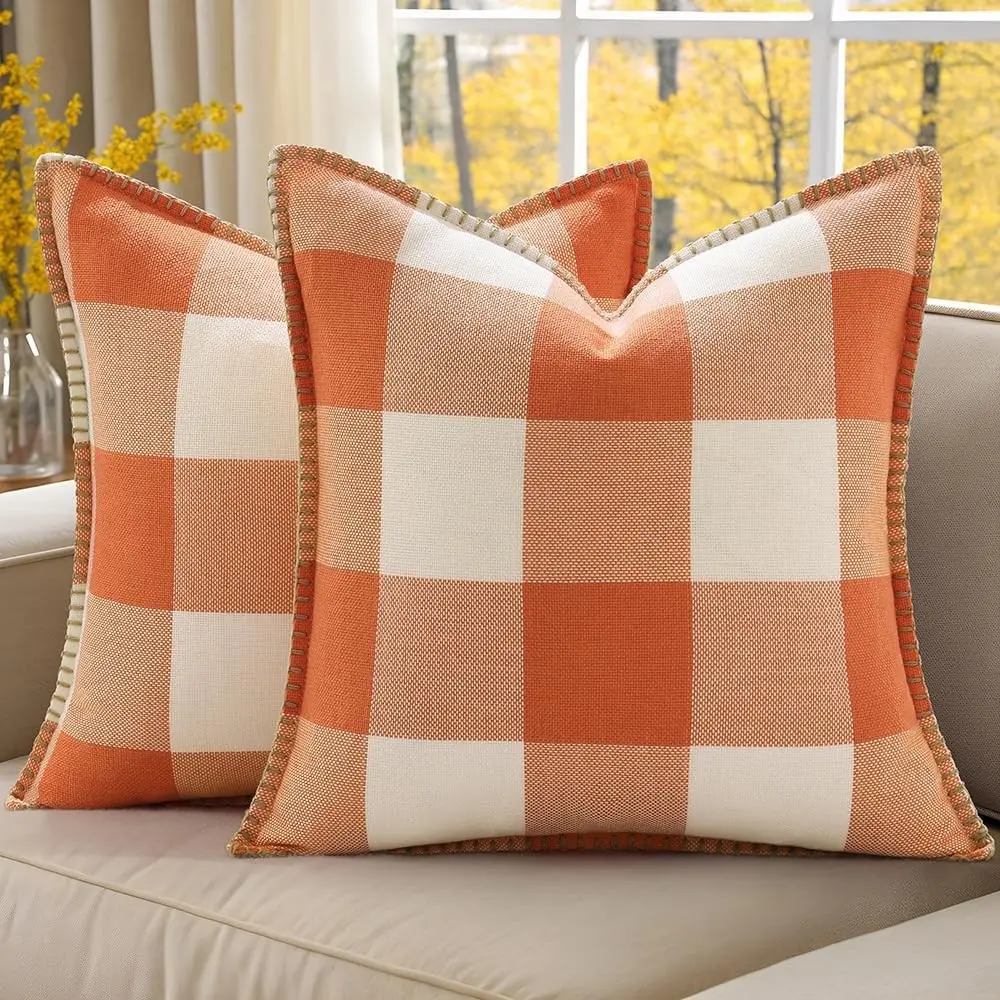 Orange and White