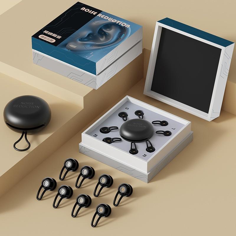 New Noise-Reducing Earplugs, Silicone Sleep Ear Plugs, Anti-Snoring, Waterproof for Swimming, Dual Effect Sound Barrier