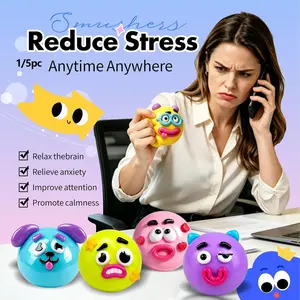 New Smushers Squishy, Soft Moldable Cute Dog Face Swap Squishy, Slow Rise Squeeze Toy, Stress Relief Toy for Kids and Adults