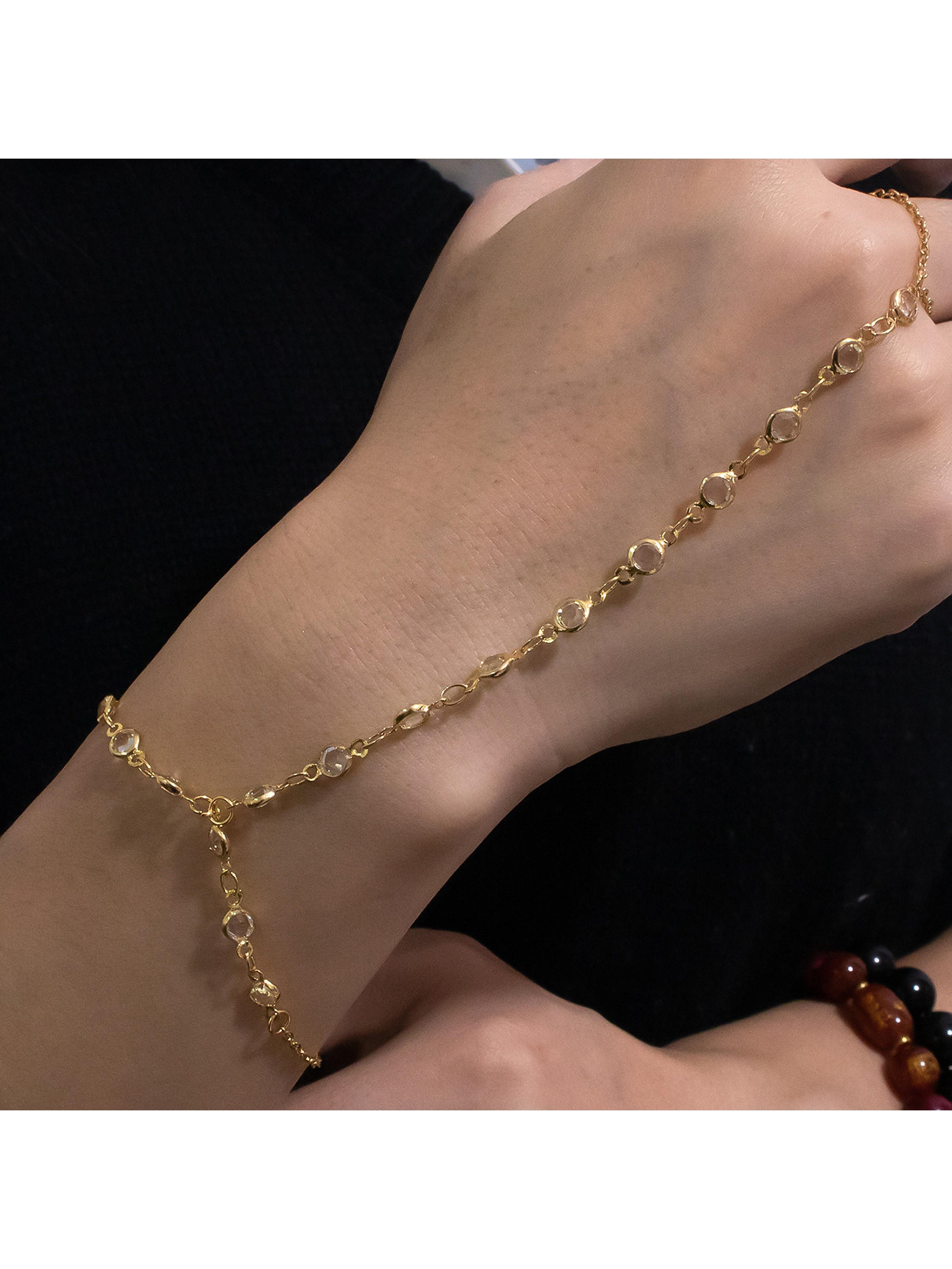 Women's Boho Minimalist Jewelry Set, Stainless Steel & Crystal Beads Design, Ideal Gift for Beach Vacation Music Festivals Parties