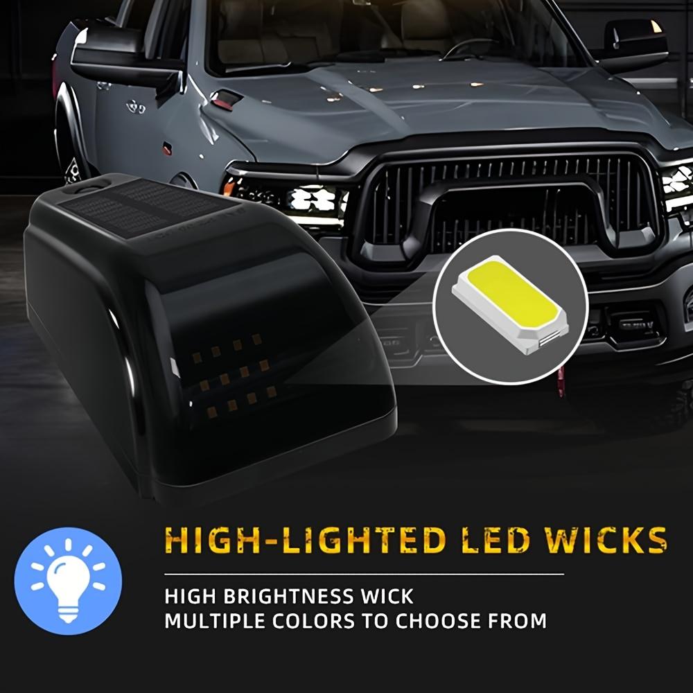 5-piece set of solar-powered cab roof lights, waterproof truck accessories, constant light wireless solar cab lights, suitable for Ford, Dodge Ram, SUV, POV pickup trucks, portable and easy to carry, 16 LED light beads