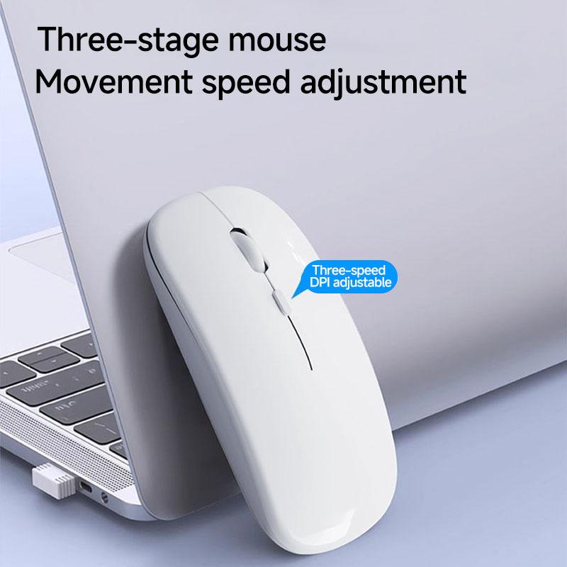 Wireless Mouse, Silent Gaming Office Portable Mouse, Compatible with Laptop/desktop/tablet, Durable for Home and Work, No Battery Included