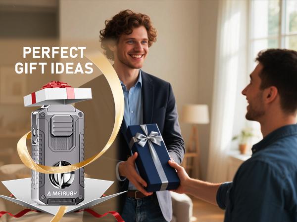 5-in-1 Butane Torch Lighter, Refillable Jet Flame Lighter with V-Cutter, Punch, Holder and Draw Tool, Multi-Functional Accessories Gift for Men, Dad, Husband, Friend