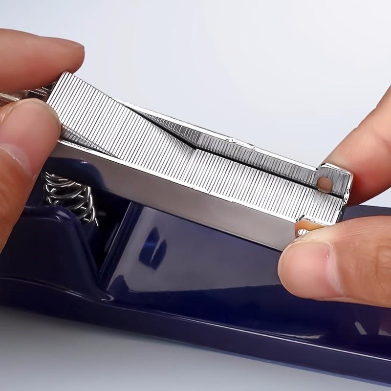 1pc 360 Rotatable Duty Stapler, Center Stapler, Multifunctional Binding Machine, Efficient Document Organizer Tool, Ideal for Office & Home Use, School Paper Staplers Office Bookbinding Supplies