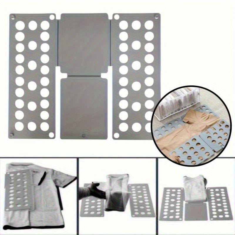 1pc Space-Saving Clothes Folding Board, Durable Plastic, Foldable for T-Shirts and More, Travel and Home Organization, Wall Mount Closet System, Portable Clothes Organizer