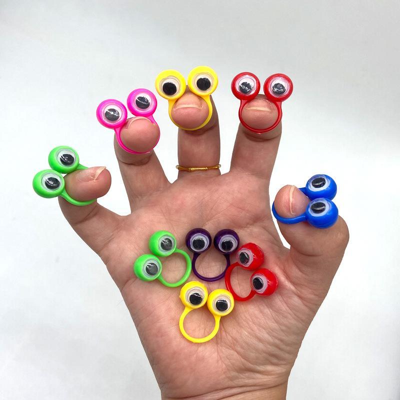 Sweet Cartoon Plastic Kids Rings - Strawberry/Princess/Vegetable/Fruit/Eyes Creative Assorted Designs Best Children's Day Gift