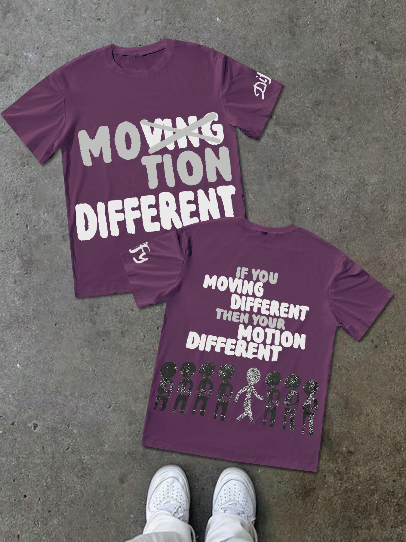 Men's and Women's Short Sleeve T-Shirt with Letter Character Print, Stylish Casual Fit Summer Tee for Youth, Versatile American Trendy Style