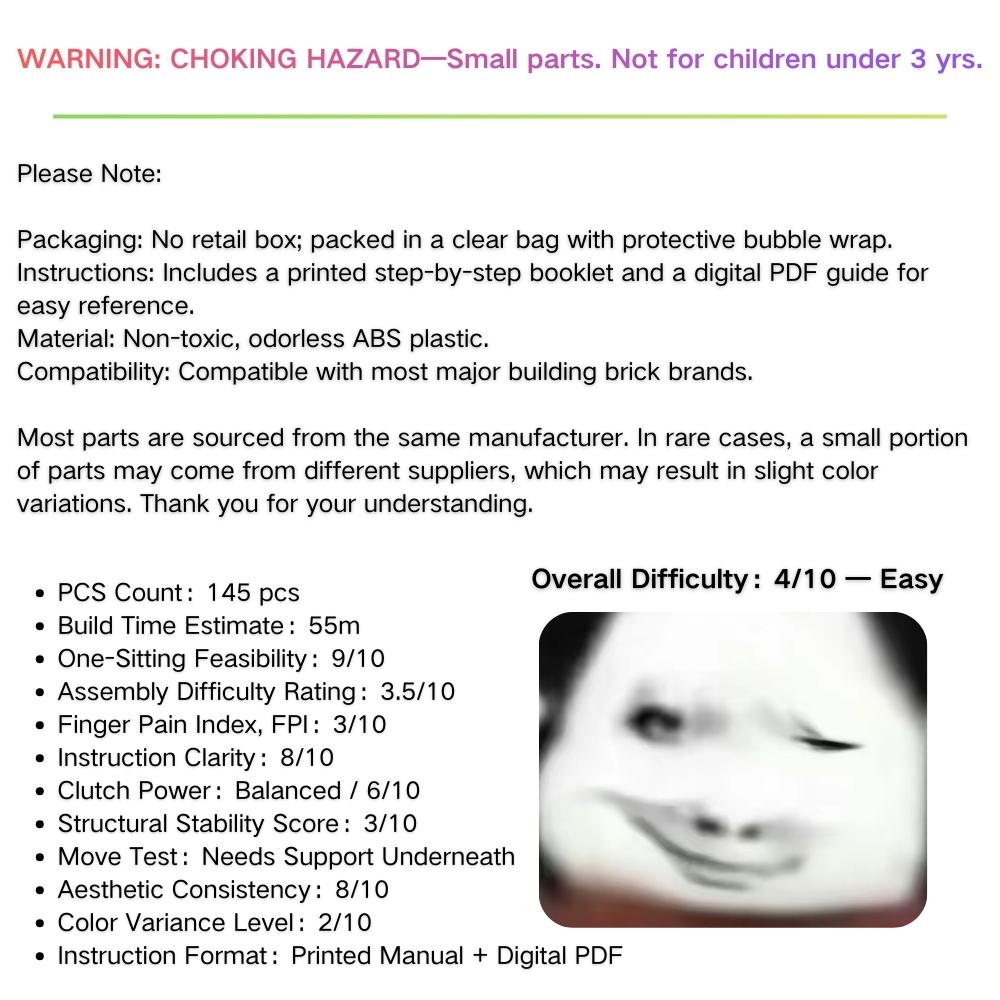 145PCS Exquisite Animal Building Blocks Set, DIY Building Brick Toy, ABS Plastic Material, Animal Model with Sturdy Base, Includes Printed and Electronic Instructions, Desk Display Collectible Ornament, Home Bedroom Office Decoration, Birthday Gift