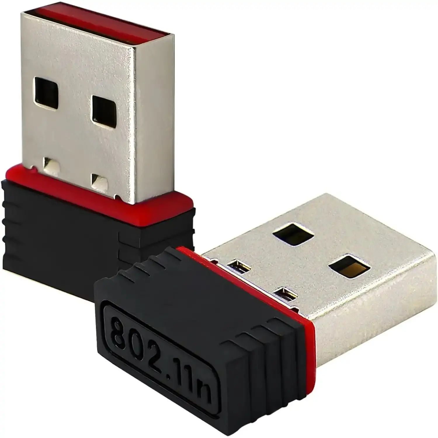 2 Pack150Mbps Free Driver Wireless USB WiFi Adapter, Single Band 2.4GHz, Free Driver for Win10/11 Plug and Play