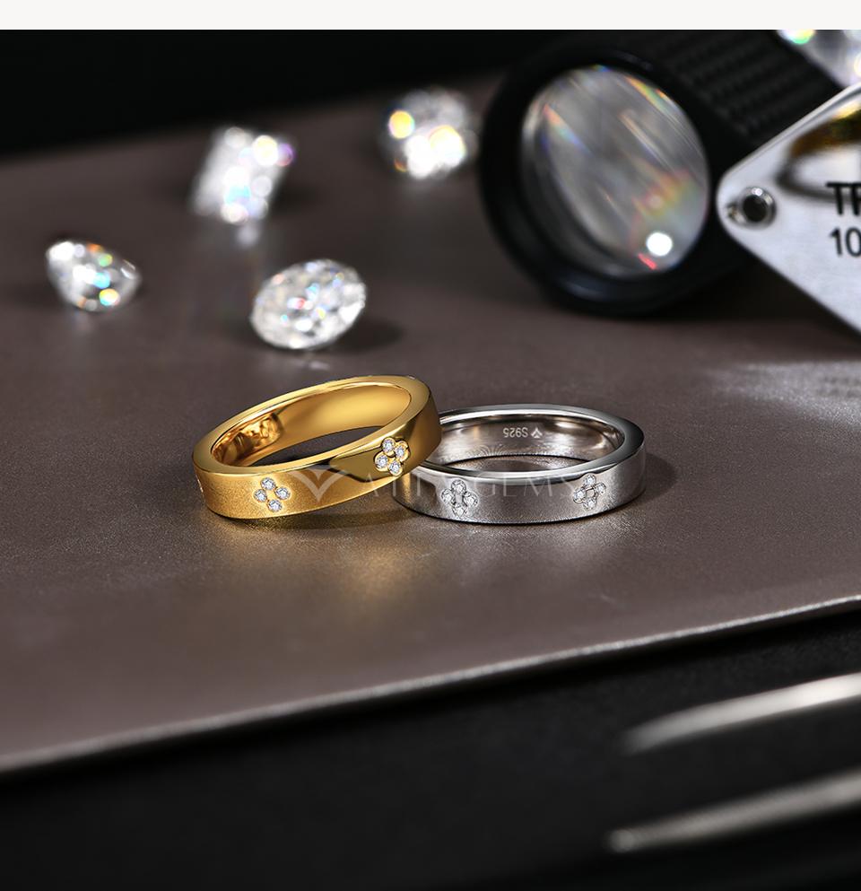 1.25mm Simple Style D VVS1 Synthetic Moissanite Ring For Women 925 Sterling SIlver Birthday Gift Engagement Wedding Blackfriday R128 SpringStatements