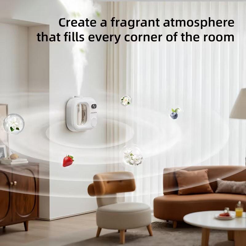Cordless Essential Oil Diffuser, 5 Spray Modes, 500mah Rechargeable Battery, Smart Humidification, Ideal for Home, Office, Bathroom, Gift