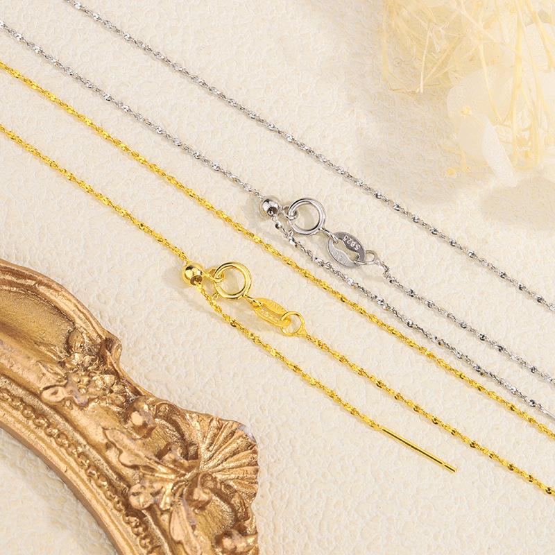 Universal Boxed Chopard Chain 40-55cm Long Chain, with Small Hole Pendant DIY Necklace Universal Chain Gift for Girlfriend