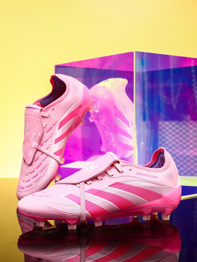 Men Women Lace-Up Soccer Shoes, Football Cleats, Long Stud Adult Sports Boots, Lawn Training Sneakers, Comfortable Durable Design