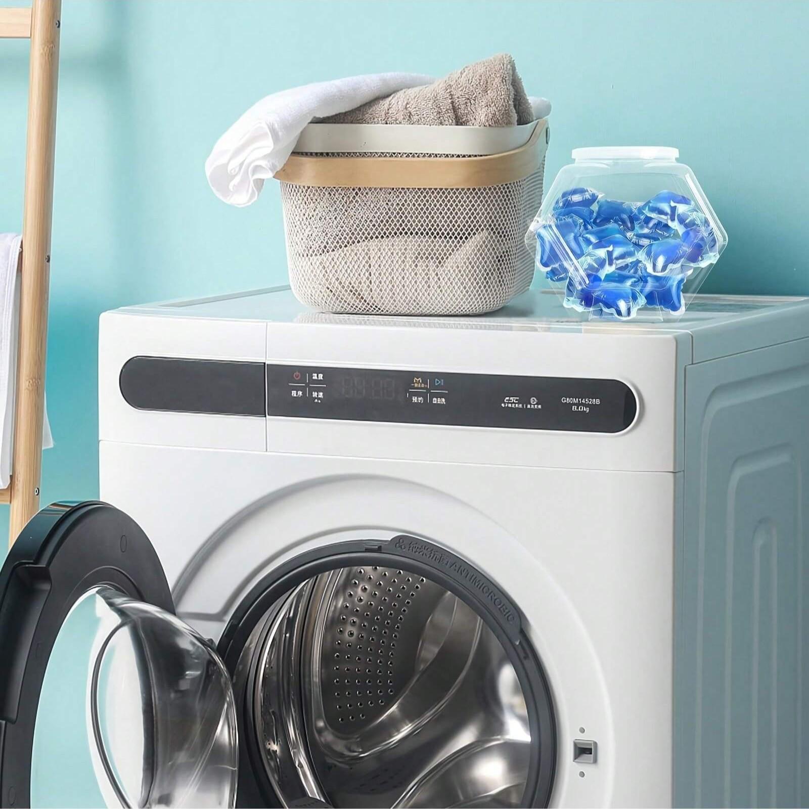 Transparent Plastic Snack Container, 78 Oz Capacity, Hexagonal Shape with Lid, Ideal for Kitchen Countertop, Candy Buffet, Home Storage Box