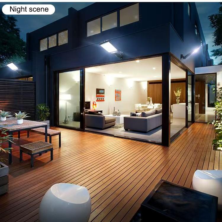 Solar-powered lighting outdoor garden lamp, motion-sensing road lamp, household integrated wall lamp, rechargeable lamp, street lamp