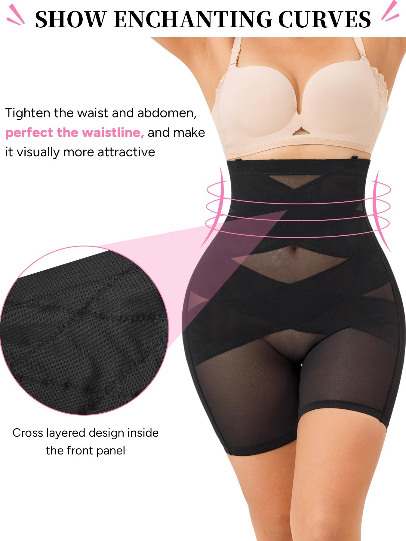Women's High Waist Panties, Adjustable Straps, Anti-Slip Design, Cross Layer Interior, Perfect for Daily Wear & Special Occasions, High Waist Shaper, High Compression Shapewear