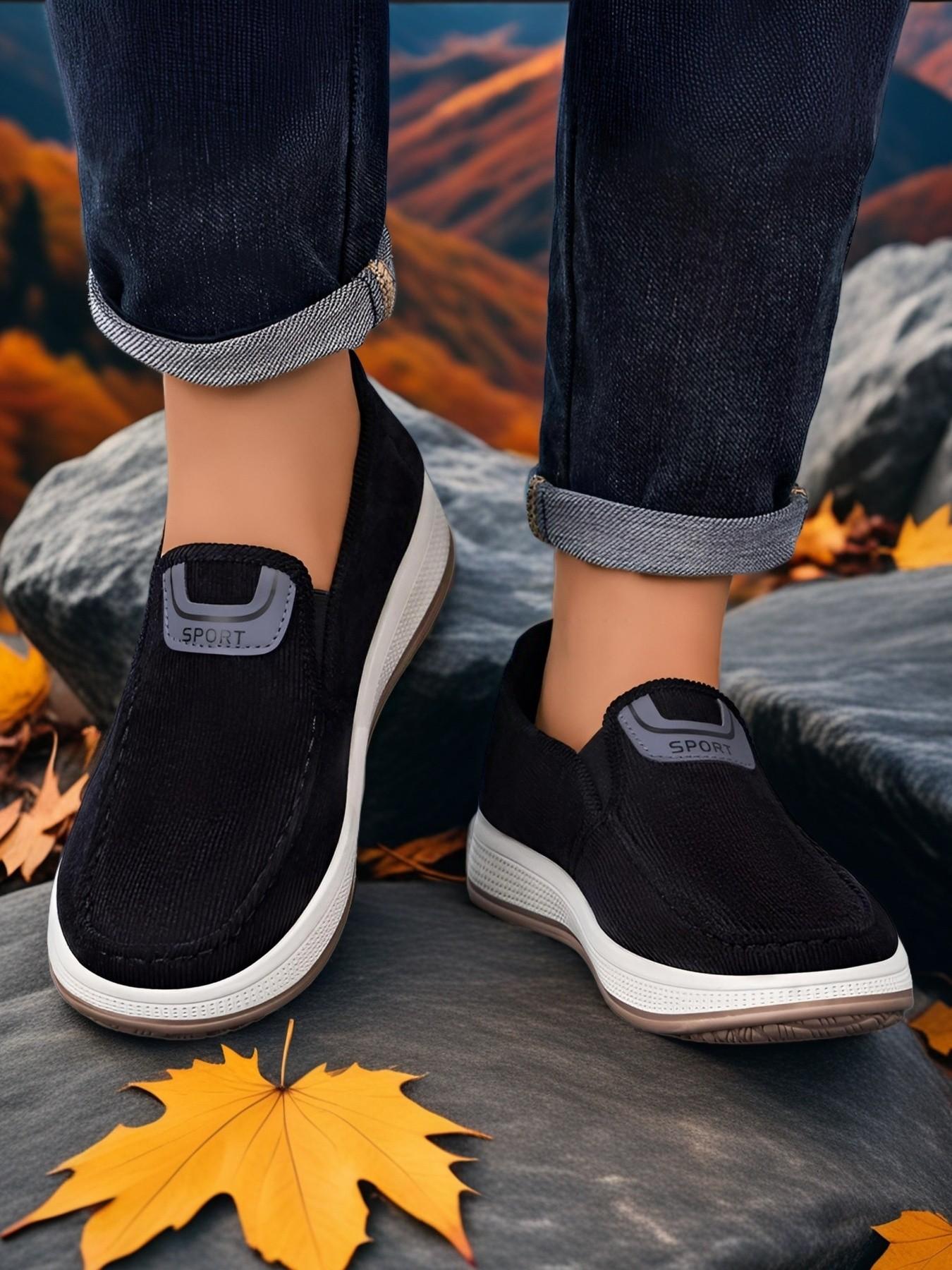 Men's Sport Shoes, Slip-On Casual Walking Shoes, Breathable Running Shoes, Lightweight Comfortable Tennis Shoes, Athletic Basketball Shoes