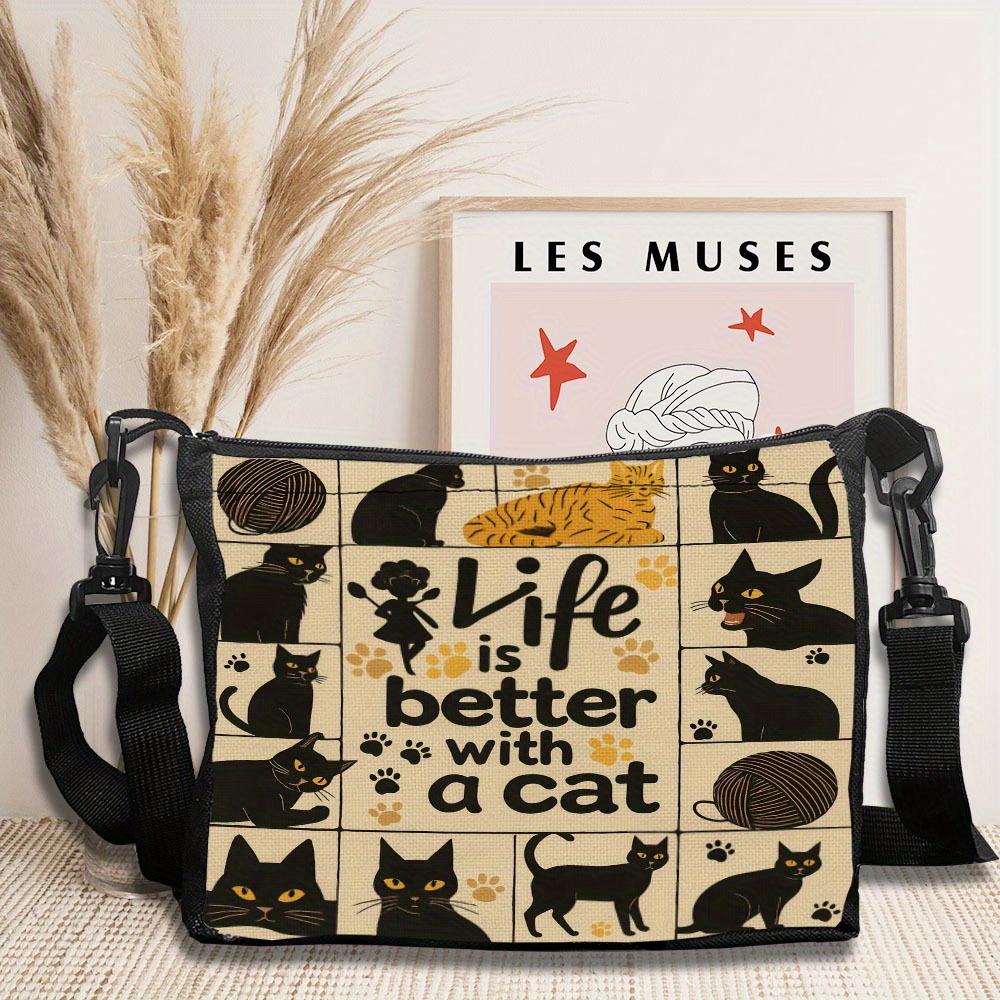 A cat's life is better, a small shoulder bag, party accessories, a must for trend lovers 7.14