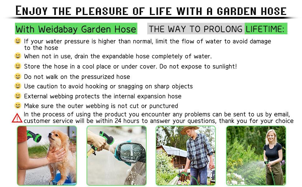 High Quality Car Washing Hose 3/4 in. x 50 75 100ft HEAVY DUTY Kink Free 4X Stronger Expandable Flexible Garden Water Hose with 10 Function Nozzles for Yard Outdoor Garden Watering Car Wash Lawn and RV High Quality Car Washing Hose 3/4 in. x 50 75 100ft HEAVY DUTY Kink Free 4X Stronger Expandable Flexible Garden Water Hose with 10 Function Nozzles for Yard Outdoor Garden Watering Car Wash Lawn and RV