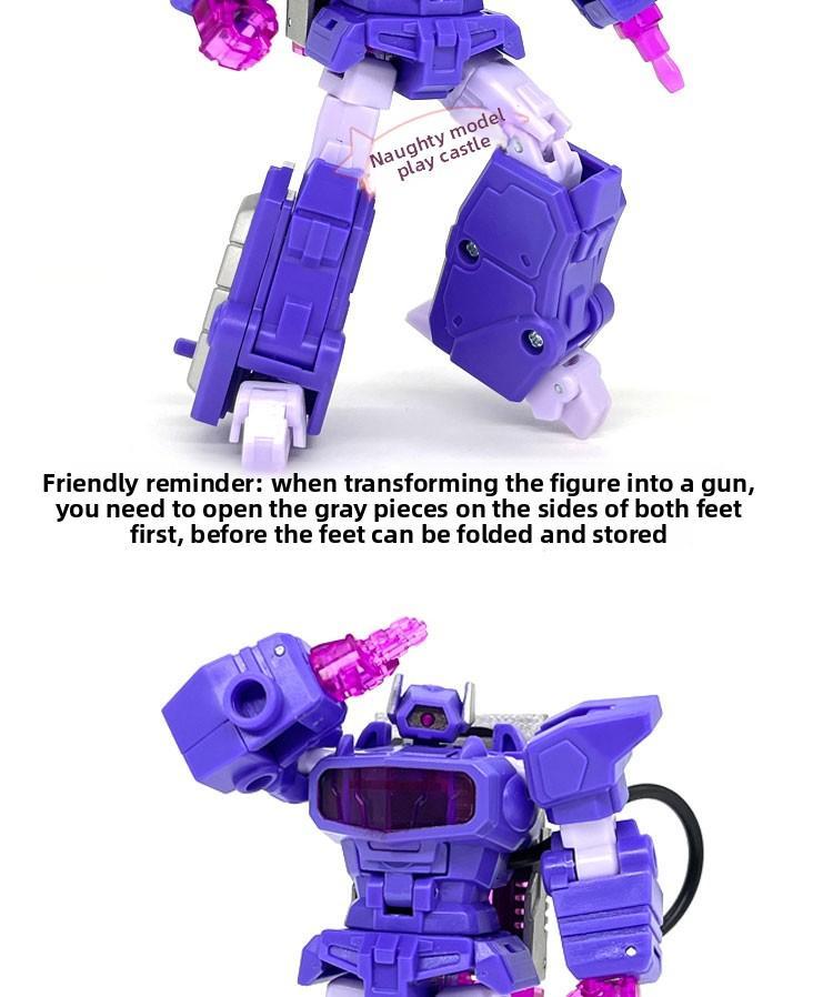 10cm Transformable Toy Shockwave Soundwave Powerglide Small Scale G1 Animated Robot Model Figurine Boy Gift
