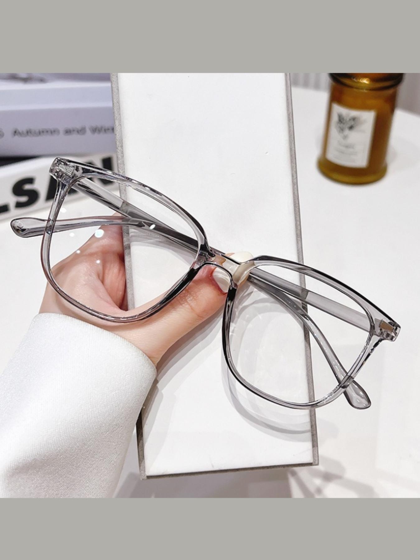 Clear Square Frame Glasses, Trendy Casual Glasses for Everyday Use, Fashion Accessories for Outdoor Activities, Stylish Trendy Eyewear