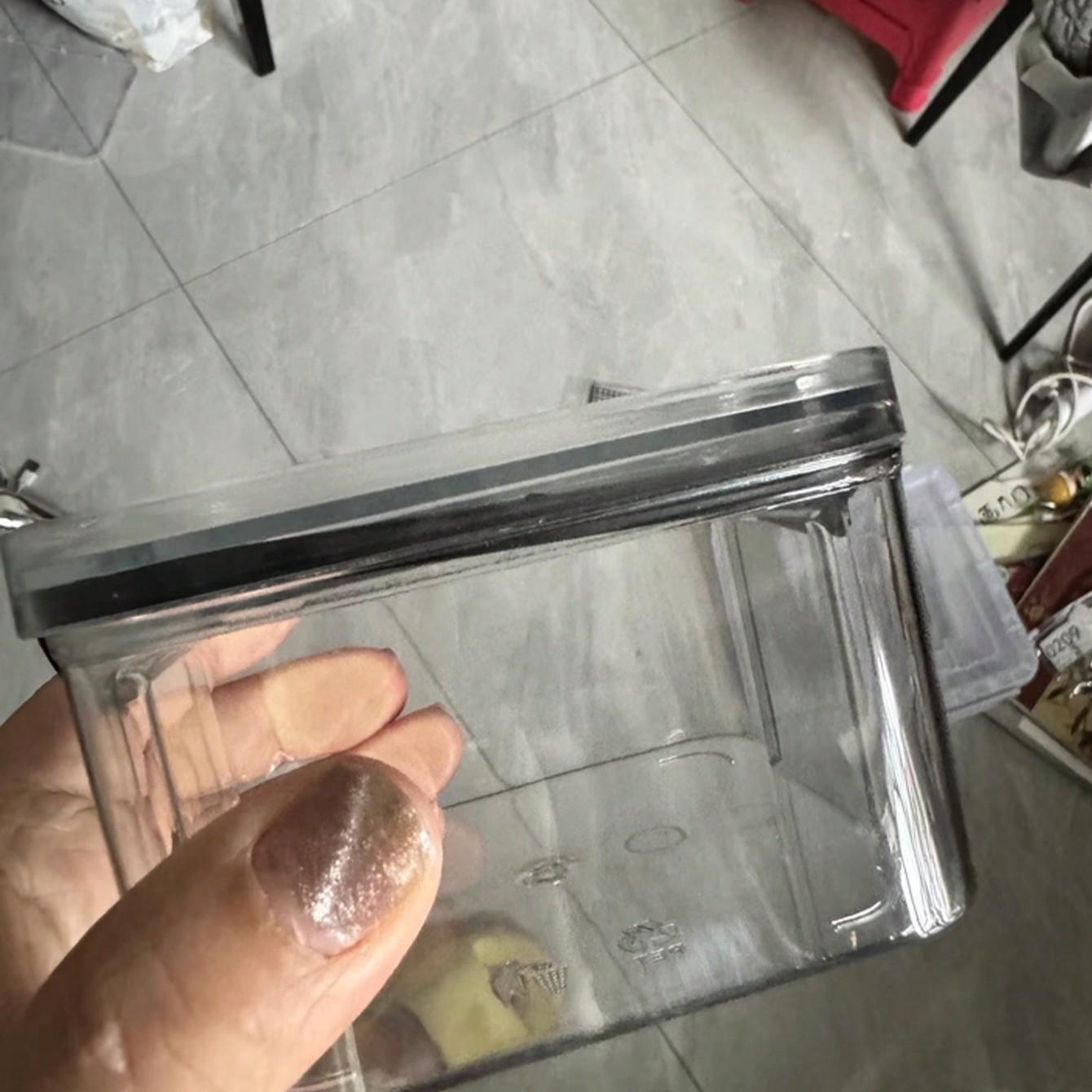 2pcs Large Stackable Sealed Spice Containers Set with Lids, Food Safety Storage Box, Detachable Spice Boxes, Multi-Purpose Kitchen Organizer