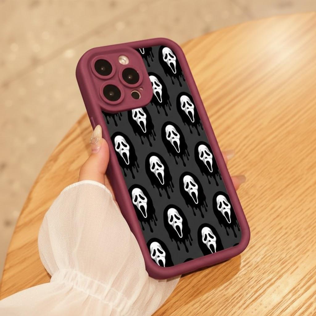 Scream Ghostface，Screams Blasting At You for iPhone17/17PROMAX/17PRO/16/15/14/13/12/GALAXYS21/S22/S23/S24 Celestial Eye Layered Phone Case simple and versatile Cool trend BOBOJT557002