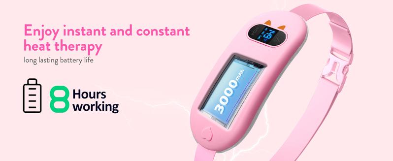 Heating Pad for Period Cramps FSA Eligible Portable Cordless Back Belly Heat Pad with 6 Heating Levels & 6 Massage Modes USB Rechargeable for Menstrual Cramps Relief