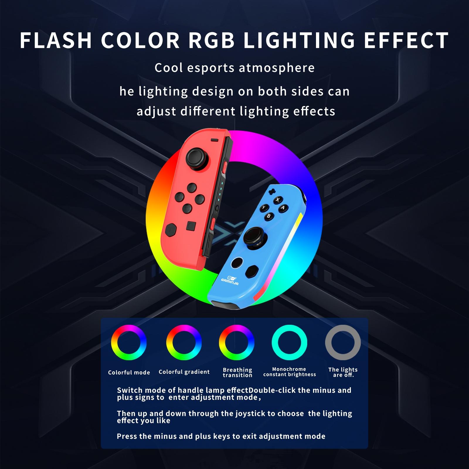 Gaminja Wireless Controller Adapter for Switch, Compatible with Nintendo Switch Joy-con with light, Laptop Video Dance Game Accessories Game Handle, Console Accessories