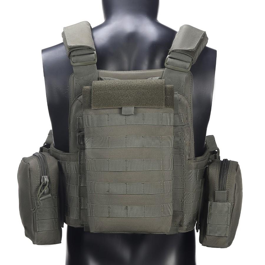 Modular Multi-Functional Tactical Lightweight Vest with Molle Expansion System, Quick Release Clips for Easy Wear, Adjustable Straps for Various Body Types