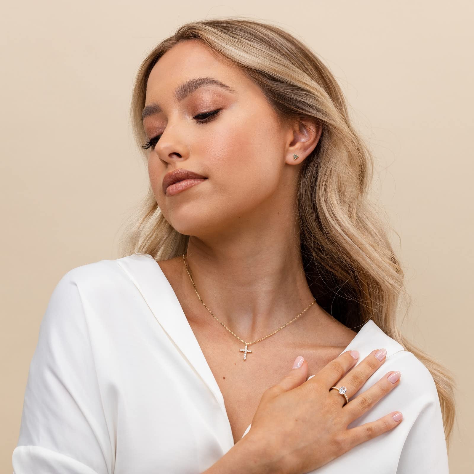 EAMTI Easter Cross Necklace for Women for Men