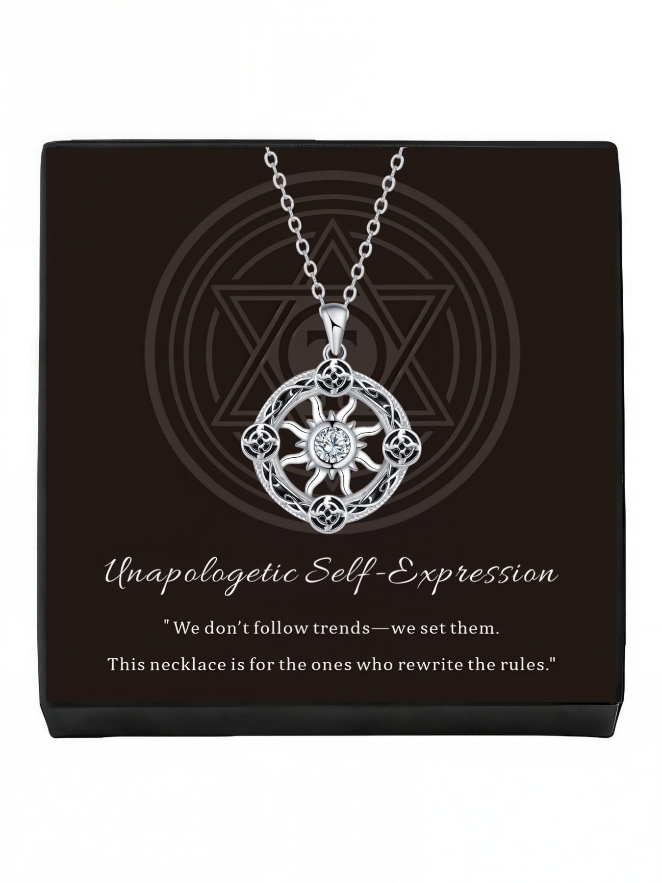 Celtic Sunwheel · Starburst Necklace Genuine Celtic knot sun necklace, luxury niche fade-resistant choker.Must-have for daily wear in spring and summer.A mysterious lucky necklace for all festivals and Valentine’s Day gifts.