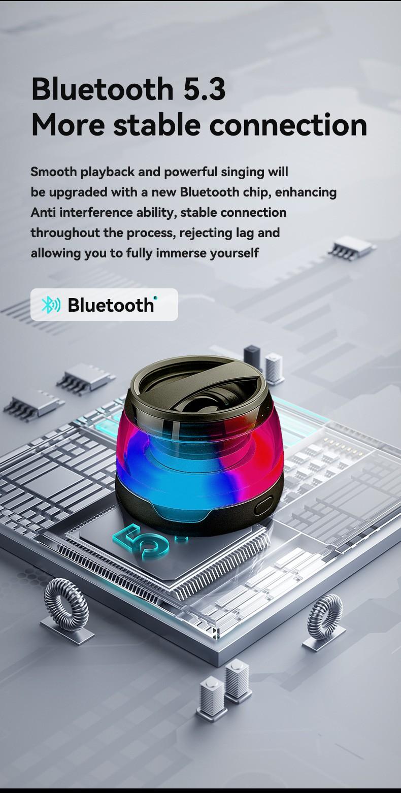 Party Ready Magnetic Speaker Mini RGB Bluetooth Wireless for Camping Travel Portable Audio