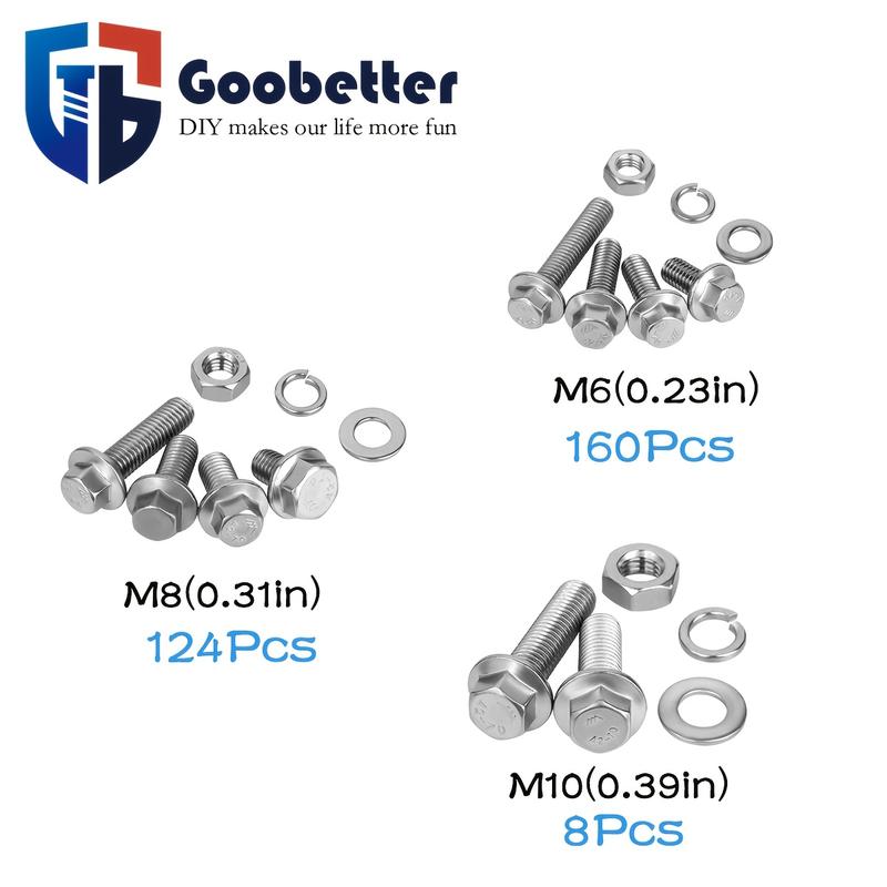 549pcs Metric Fange HexBolts, Nuts &Washers Assortment Kit,M6 M8 M10 Sizes, Class 8.8 AlloySteel, ZincPlated, for DlY, HlectronicsHousehold Appliances &CommunicationEquipment