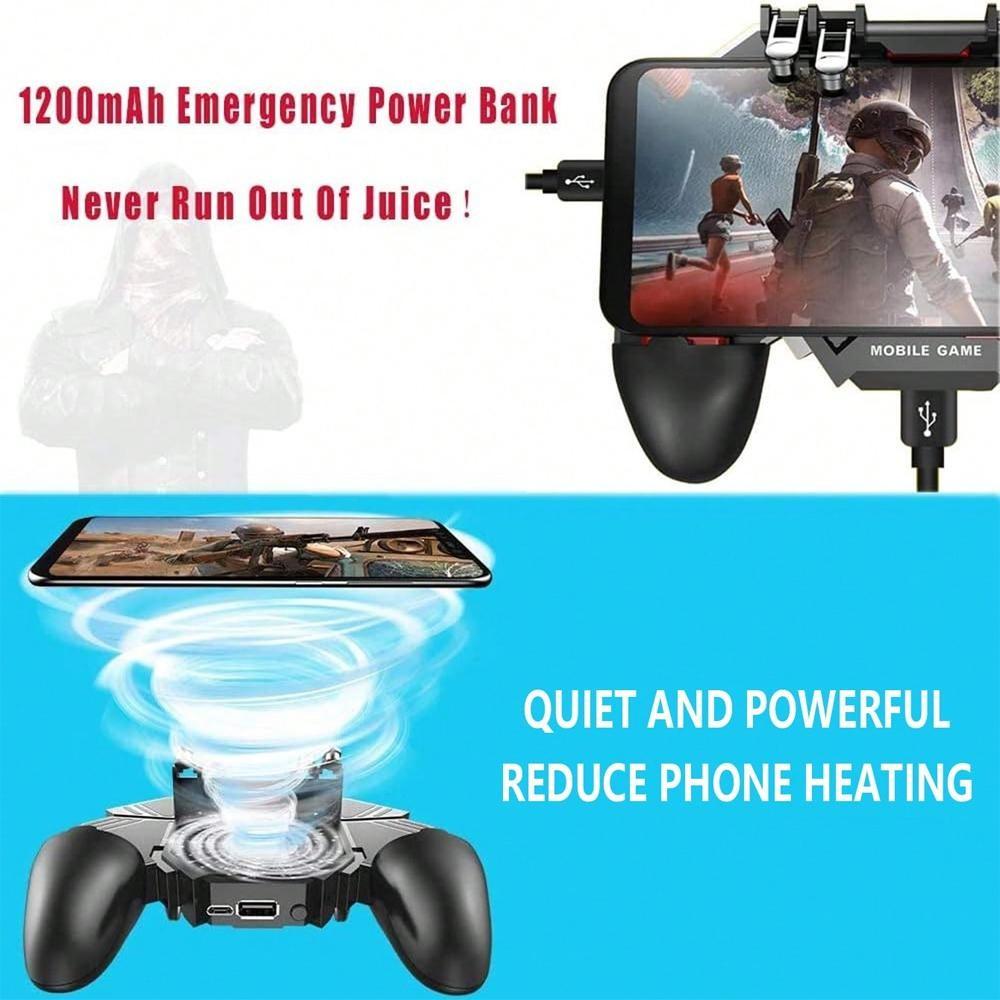 Mobile game controller for iOS and Android mobile phone trigger for games game grip Universal Joystick gamepad shooting aiming key suitable for 4.7-6.5 inch mobile phones