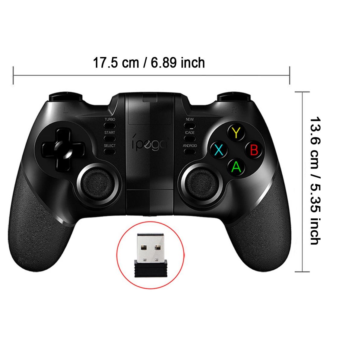 Wireless Gamepad, Bluetooth + 2.4G Wireless Game Controller with Receiver, Gamepad for iPhone Android PC Playstation 4 3 PS4 PS3 Nintendo Switch, Premium Gaming Controllers, Gaming Console Accessories