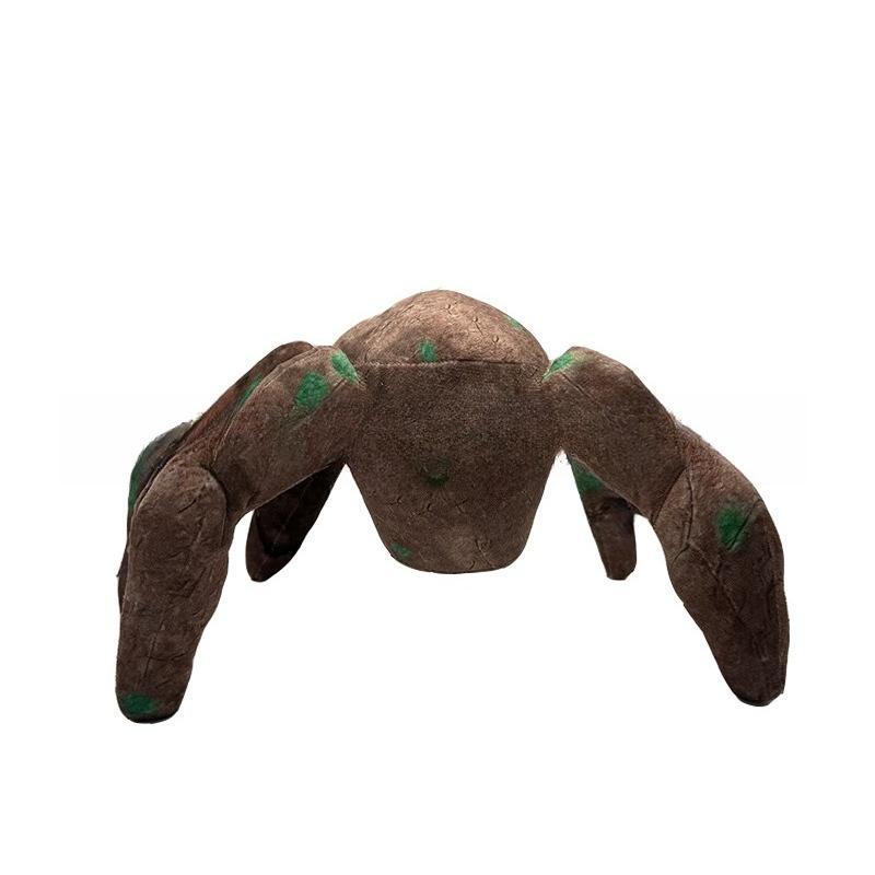 Weird Spooky Roblox Doors Rock Monster Stuffed Plush Toy Brown Mossy Boulder Creature Doll Horror Game Merch Collectible Gift for Game Fans Children