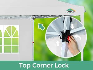 COBIZI 10x30 Pop Up Canopy Tent with Removable Sidewalls for Wedding, Canopy Easy up
