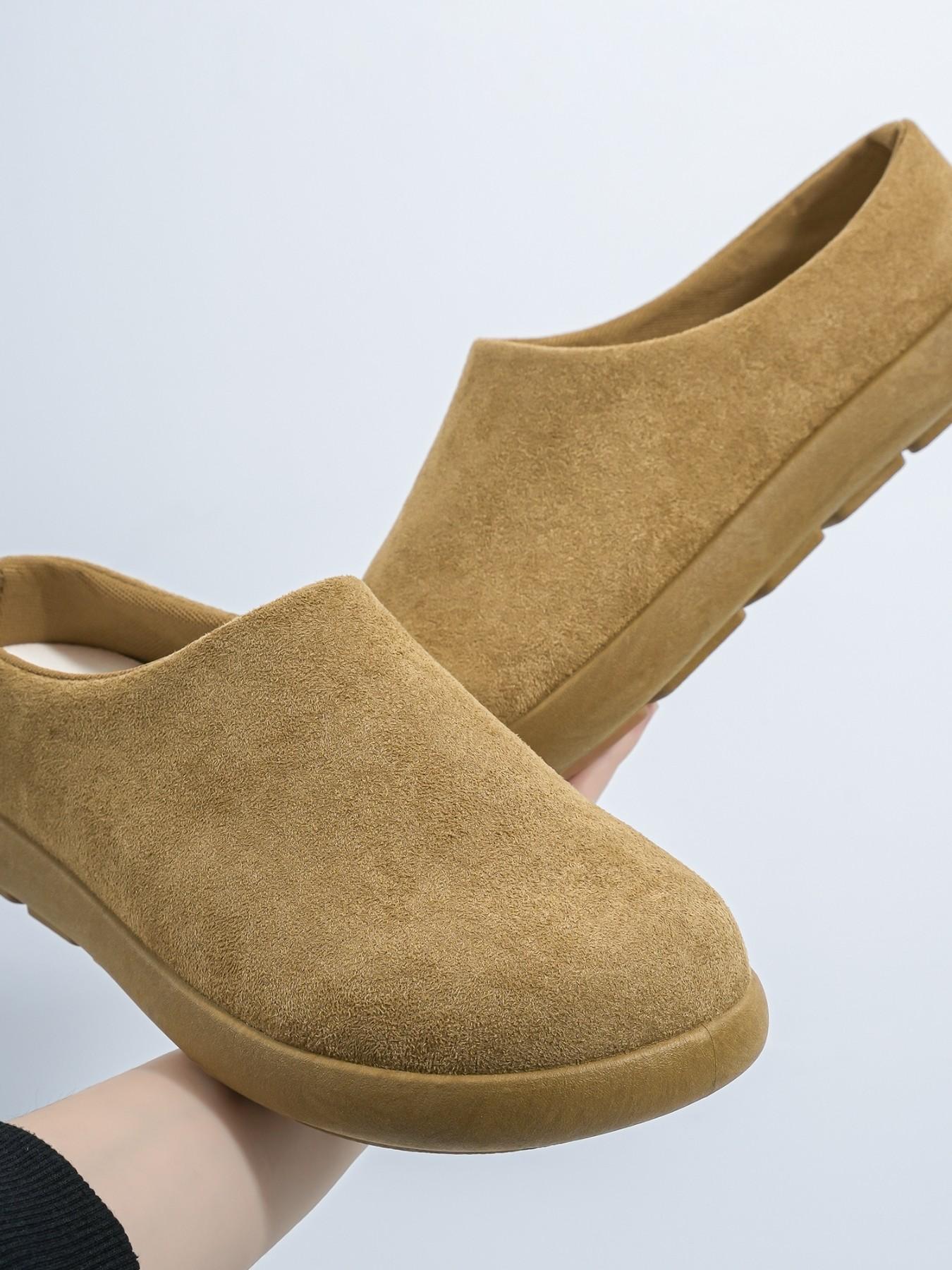 New Summer Autumn Beken Shoes for Men, Closed-Toe Half Sandals, Retro Comfortable Casual Shoes, Soft Sole, All Seasons