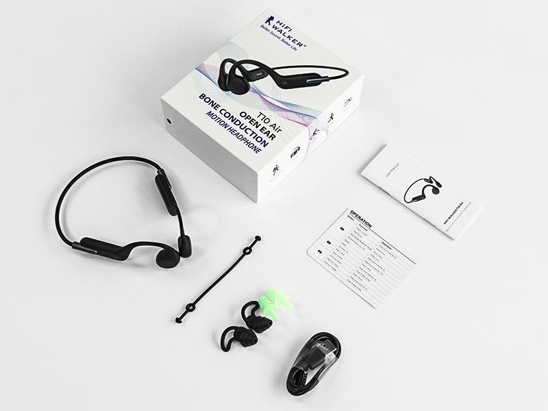 Bone Conduction Headphones Bluetooth, Open Ear Headphones with Mic Underwater Swimming Headphones 32GB MP3 & 8 Hrs Playtime, Wireless Underwater Earbuds for Swimming, Sports.BY